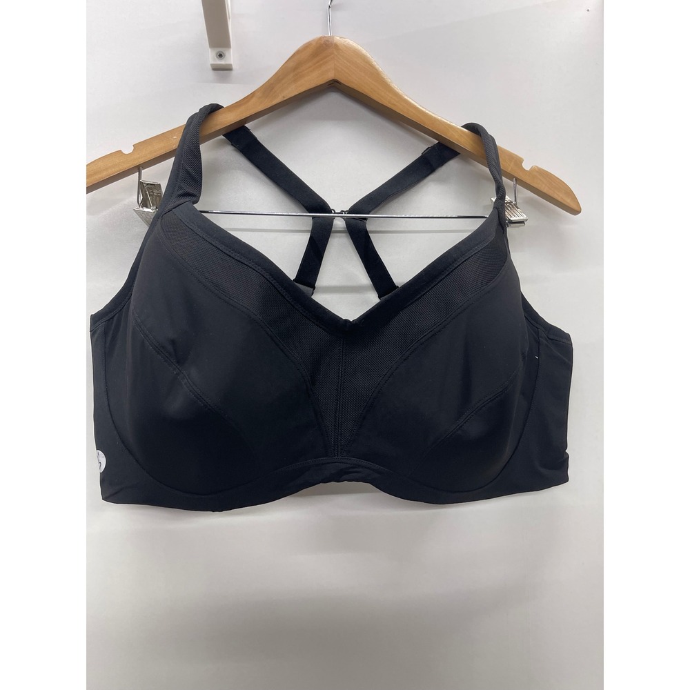 Torrid Active Black Mesh Wireless High Impact Sports Bra 44DDD 10552481